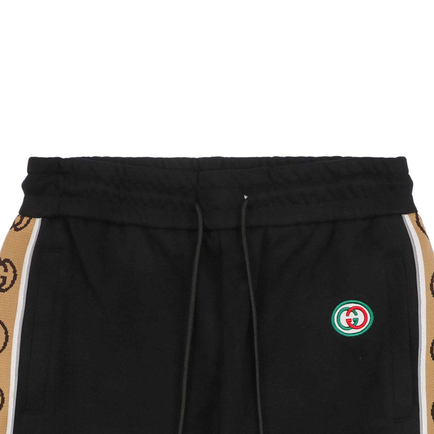 Gucci/古驰 24ss 红绿双G小标刺绣织带短裤