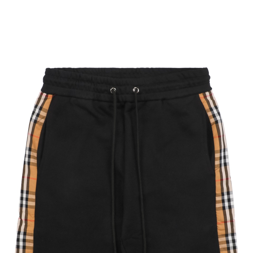 Burberry/博柏利23ss侧边格纹织带短裤