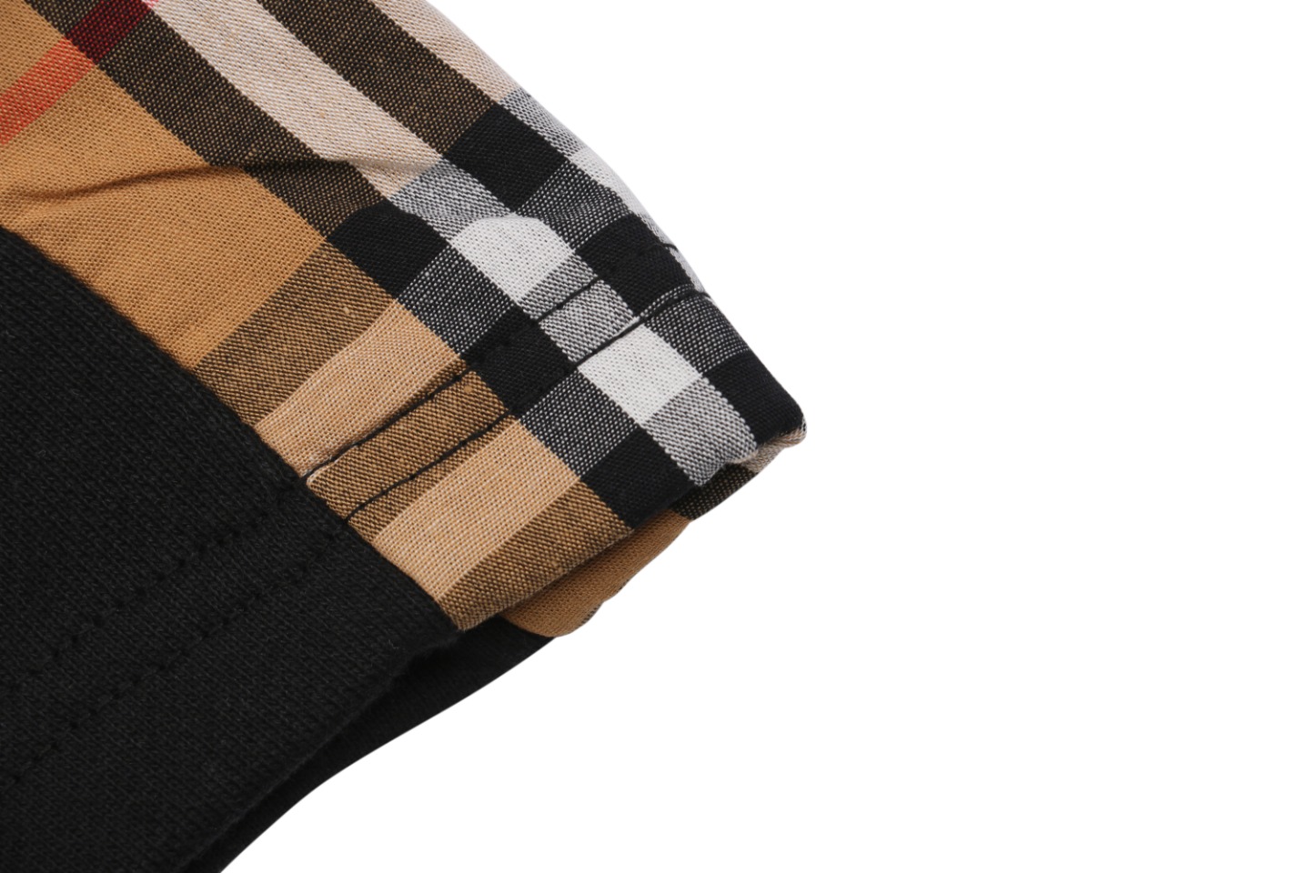 Burberry/博柏利23ss侧边格纹织带短裤