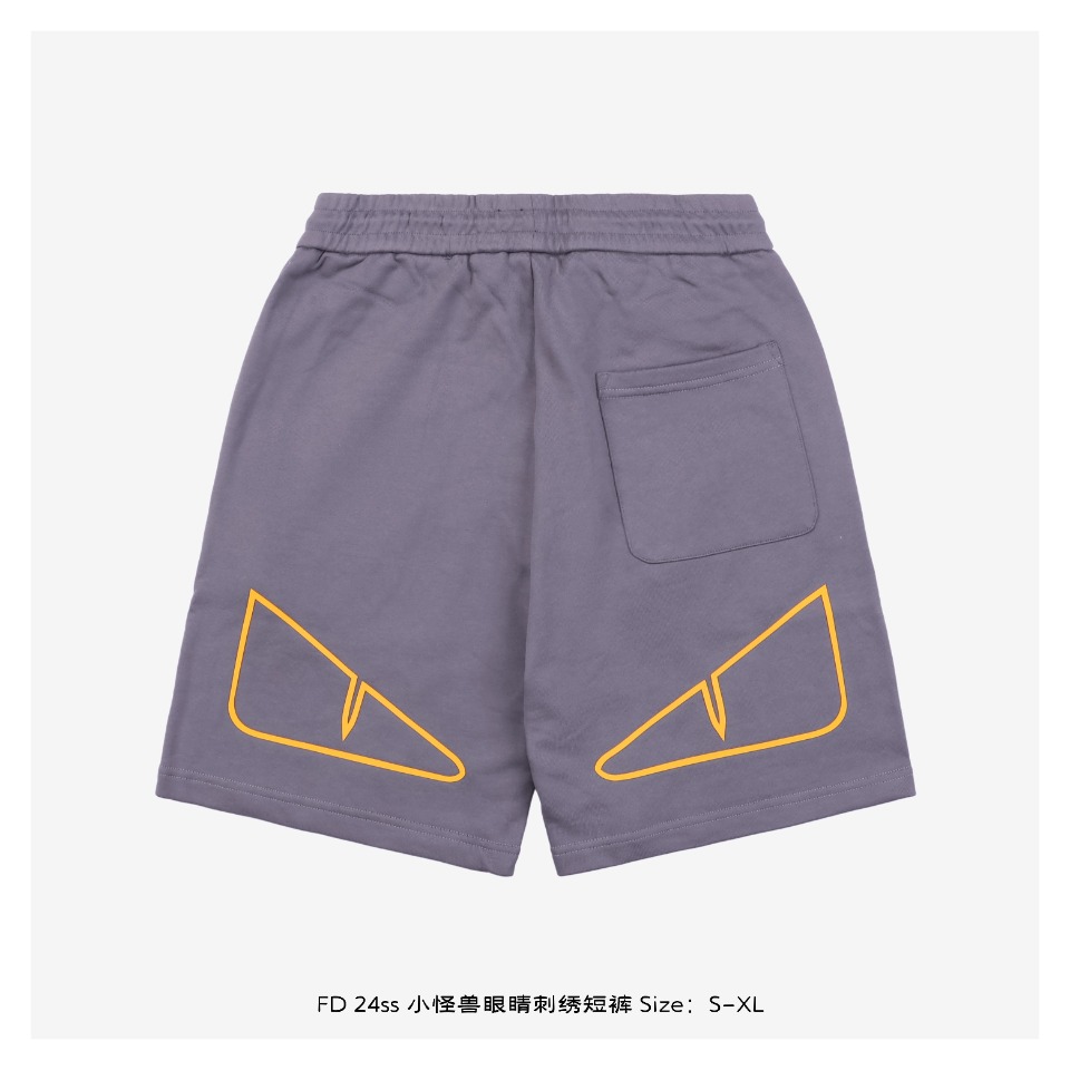 Fendi/芬迪 24ss 小怪兽眼睛刺绣短裤