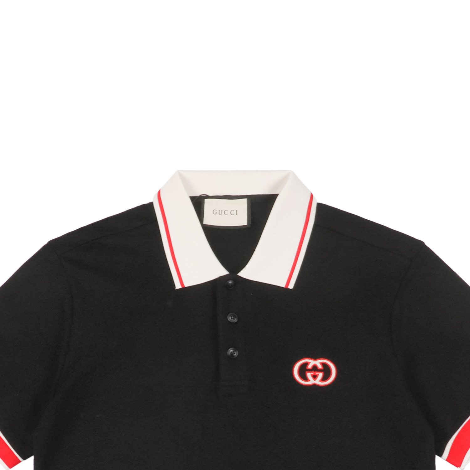 Gucci/古驰 24ss 红绿双G刺绣polo杉短袖