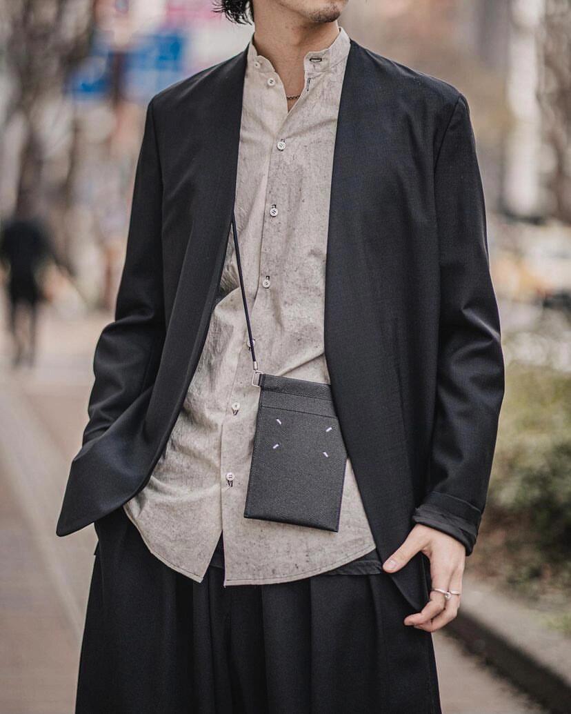 Upper body collection picture 1 MaisonMargiela 24Fw wool blend collarless suit