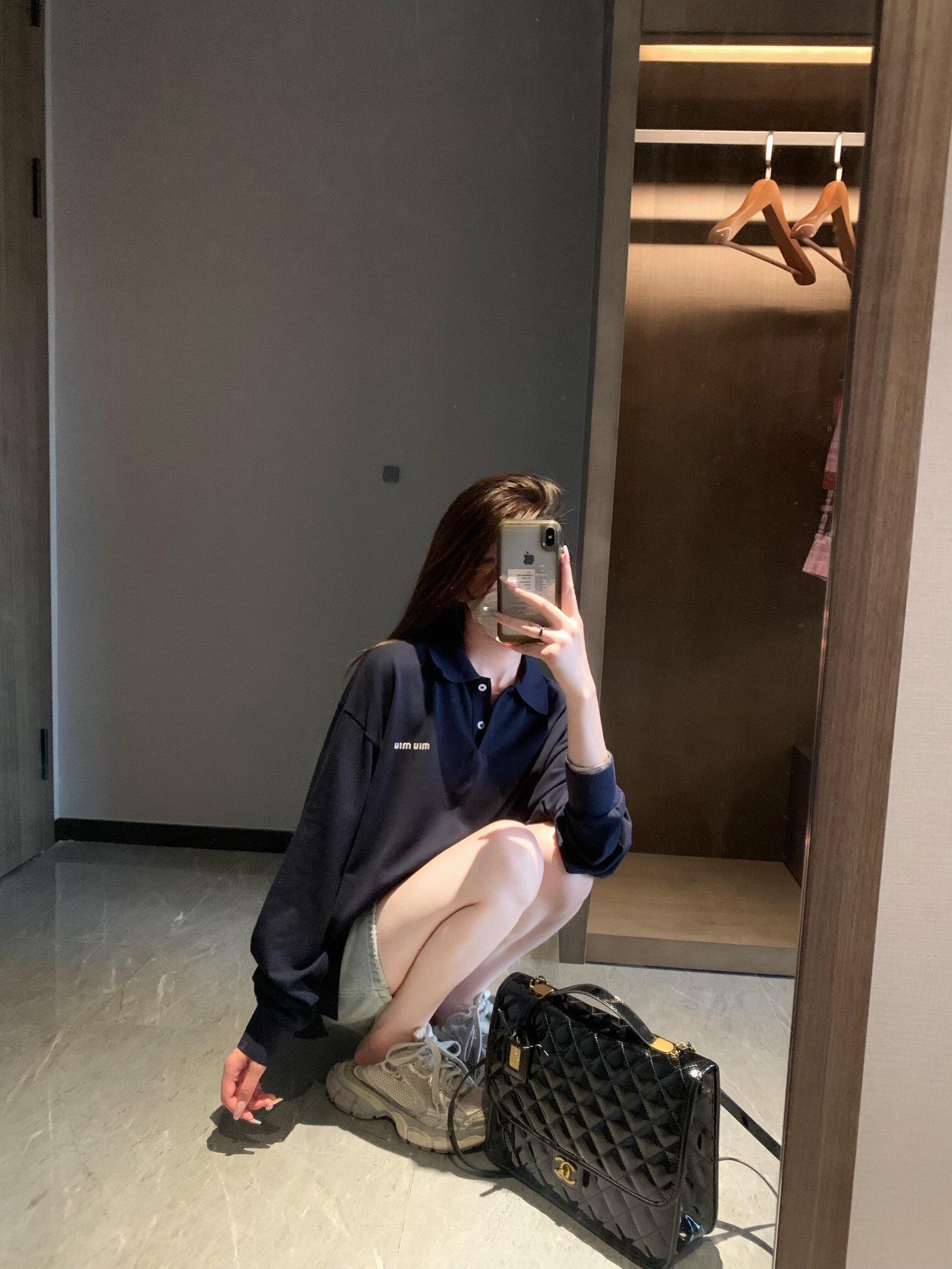Upper body collection picture 2 Miu Miu 24Fw Miu Small Label Embroidered Polo L