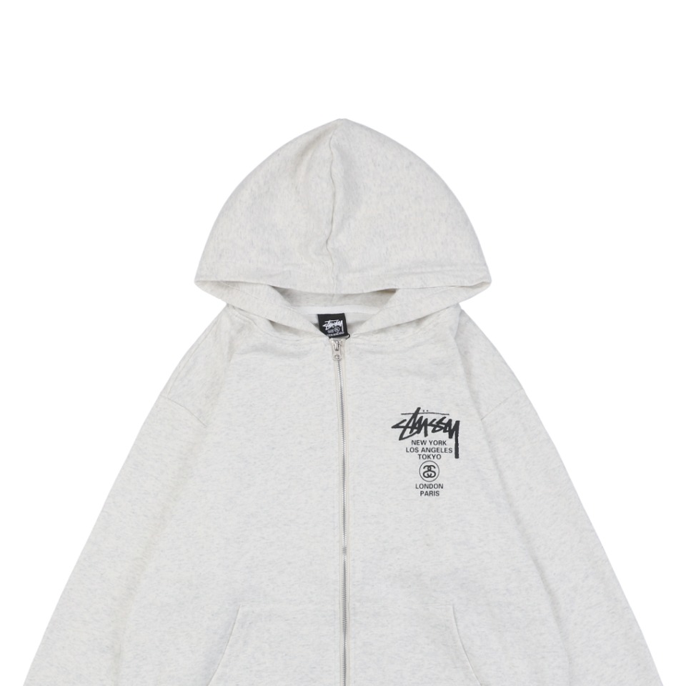 Stussy/斯图西 24Fw 巡游涂鸦字母印花连帽外套