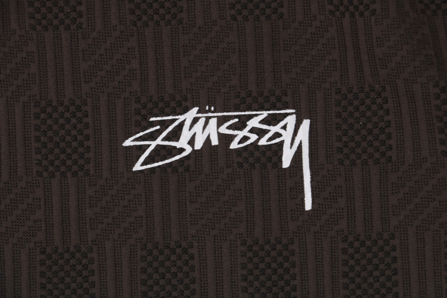 Stussy/斯图西 24Fw 暗纹涂鸦字母印花圆领卫衣