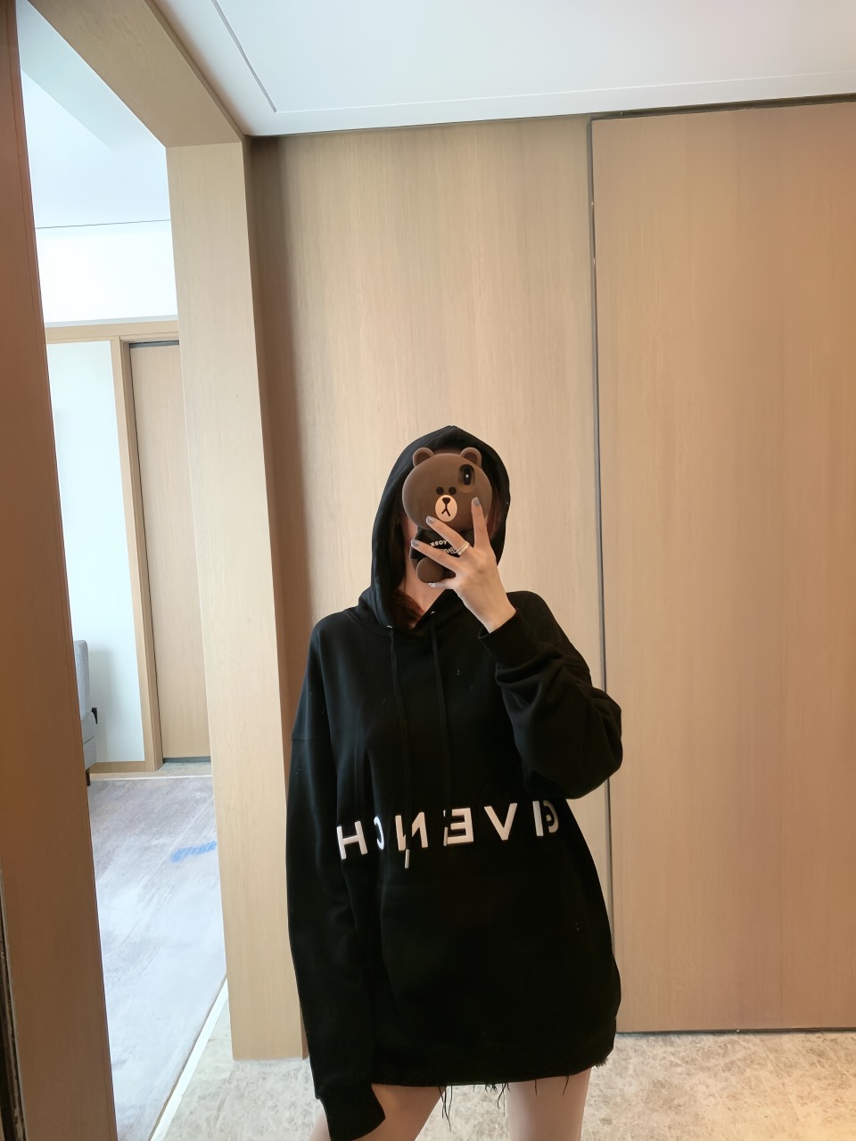Upper body collection picture GivenchyGivenchy 24Fw 4G letter embroidered hoo