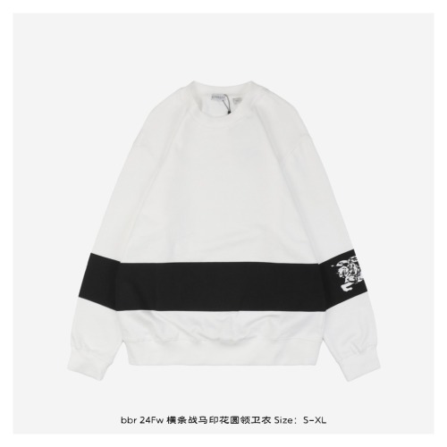 Burberry Classic Stripe Equestrian Knight Logo Sweatshirt - Unisex, Relaxed Fit 1 Burberry Classic Stripe Equestrian Knight Logo Sweatshirt - Unisex, Relaxed Fit