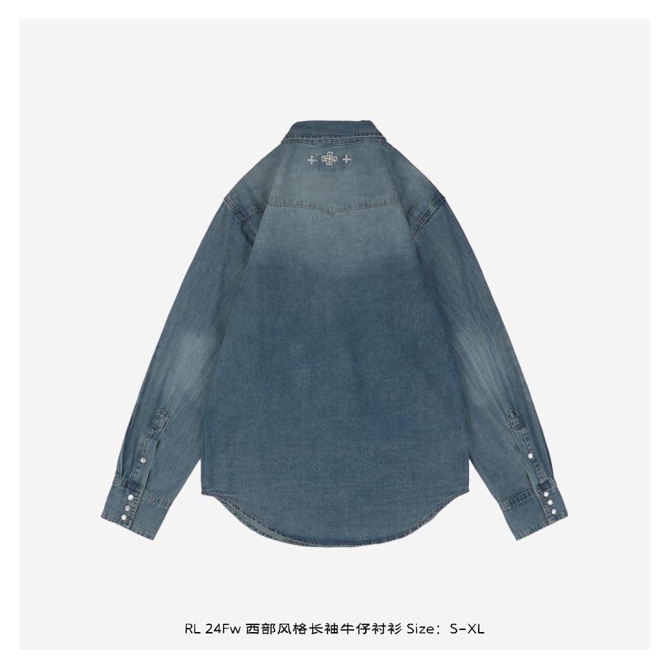 Ralph Lauren/拉夫劳伦 24Fw 西部风格长袖牛仔衬衫