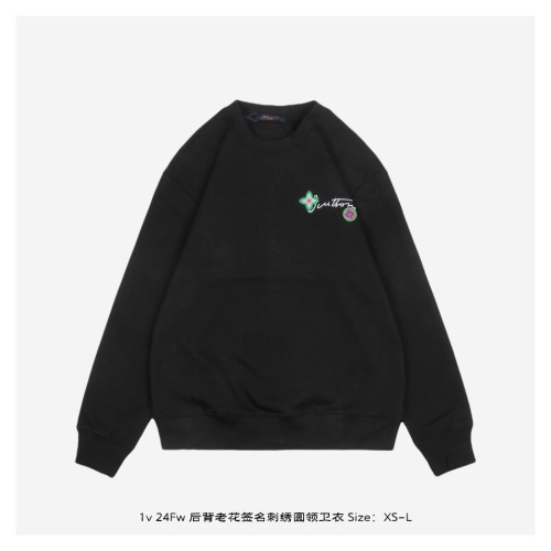Louis Vuitton Embroidered Logo Sweatshirt - Classic Style, Comfortable Fit 1 Louis Vuitton Embroidered Logo Sweatshirt - Classic Style, Comfortable Fit