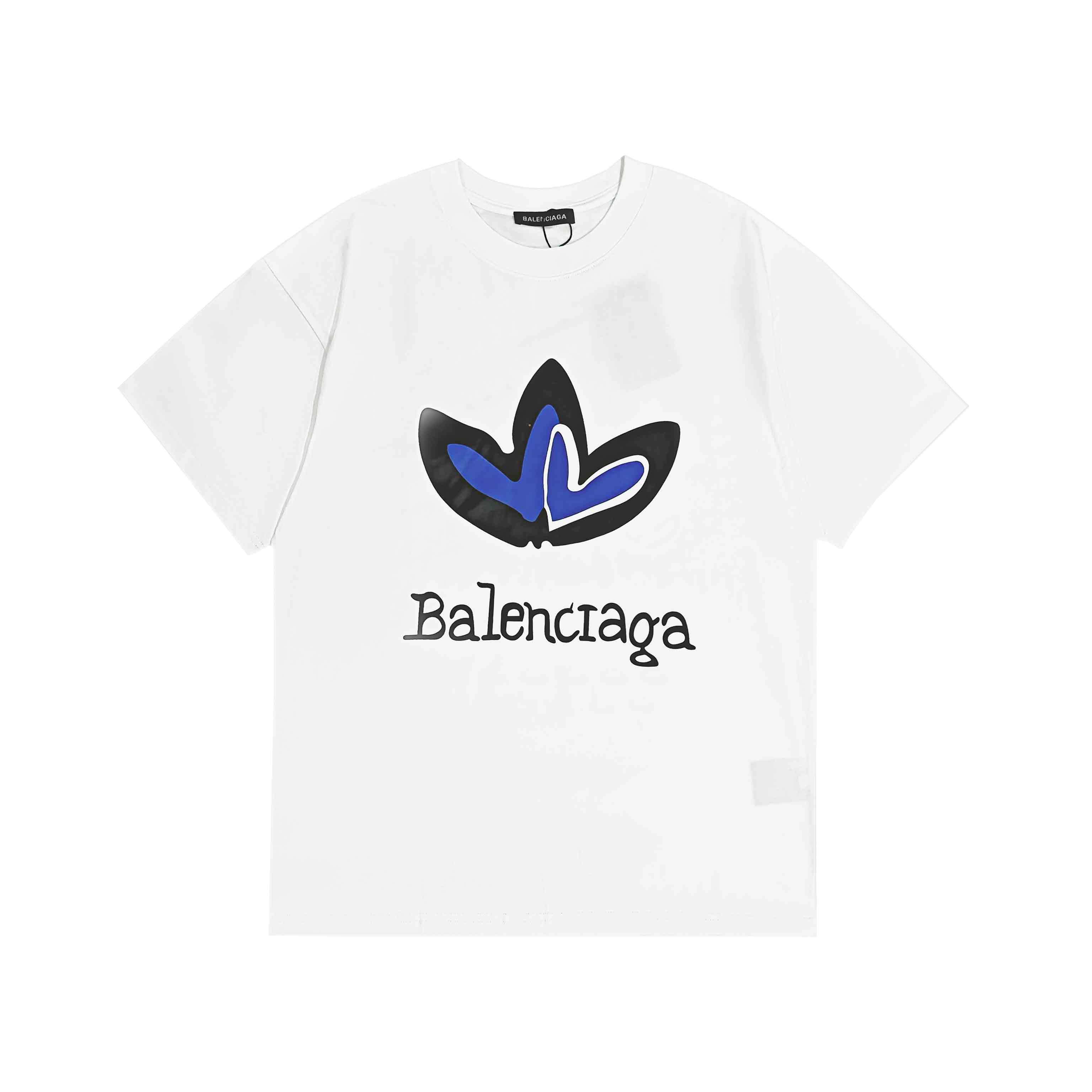 Balenciaga 巴黎世家 24ss联名三叶草限定 印花短袖T恤