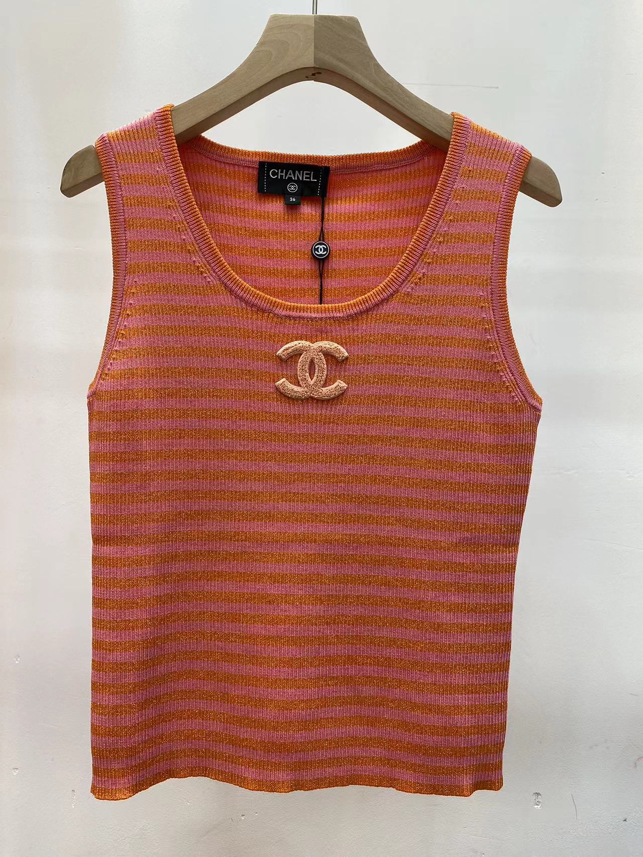 Chanel Clothing Tank Tops&Camis White Knitting