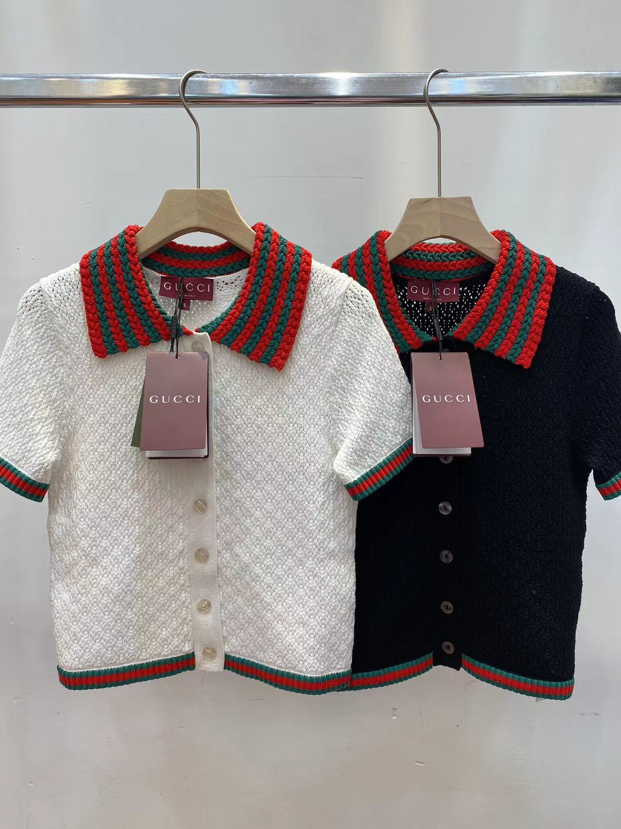 Gucci Clothing Knit Sweater Sweatshirts High Quality Online
 Green Red White Knitting