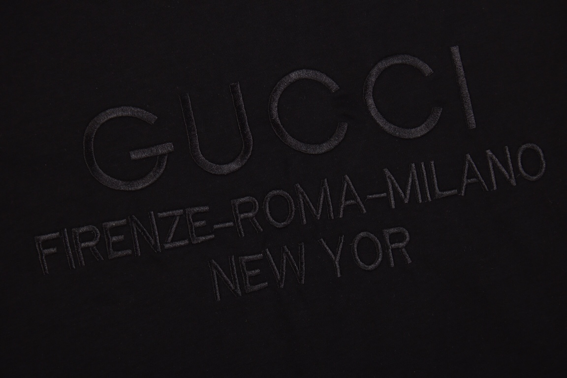 Gucci/古驰 24FW NEWYORK刺绣短袖