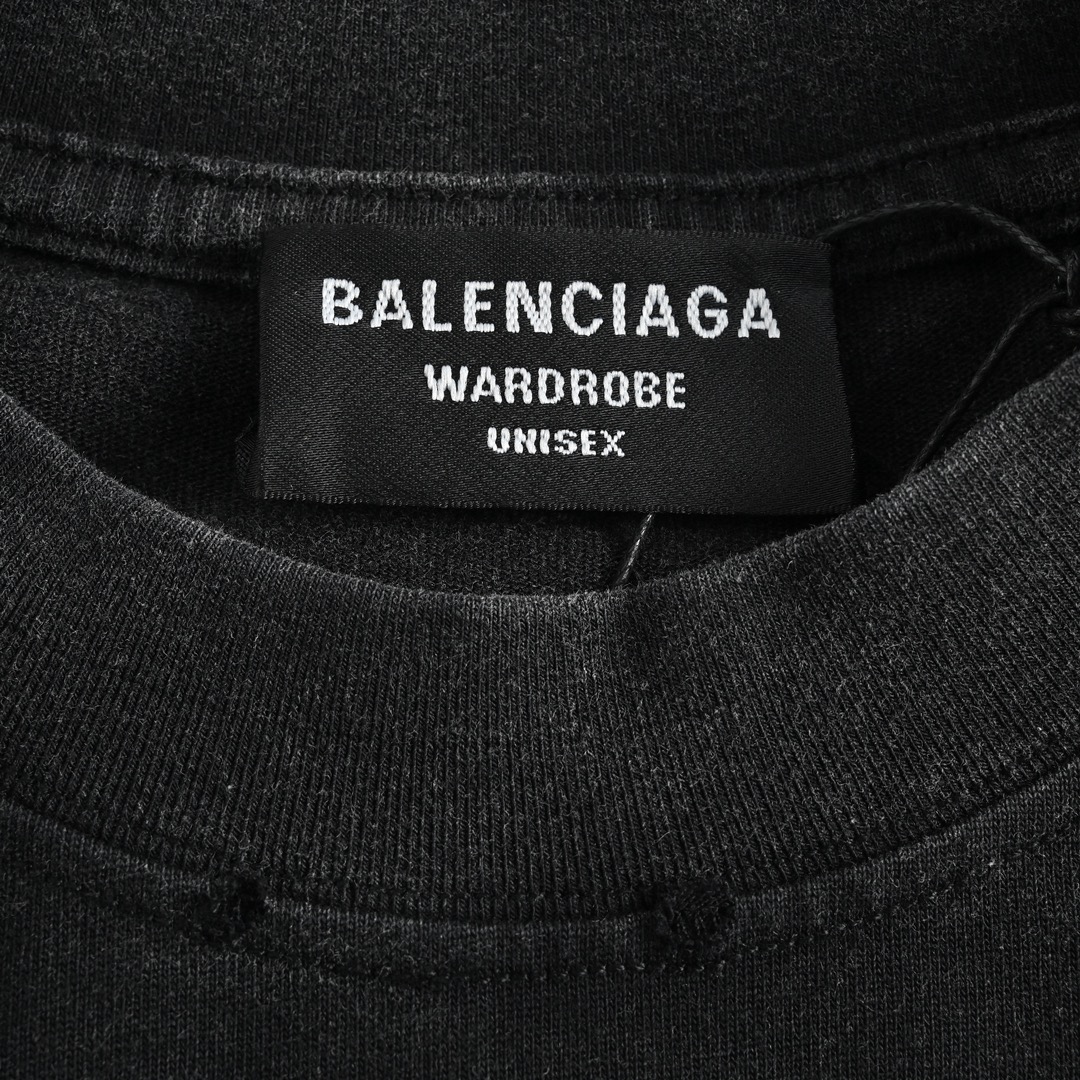 Balenciaga/巴黎世家德国战车重工水洗短袖