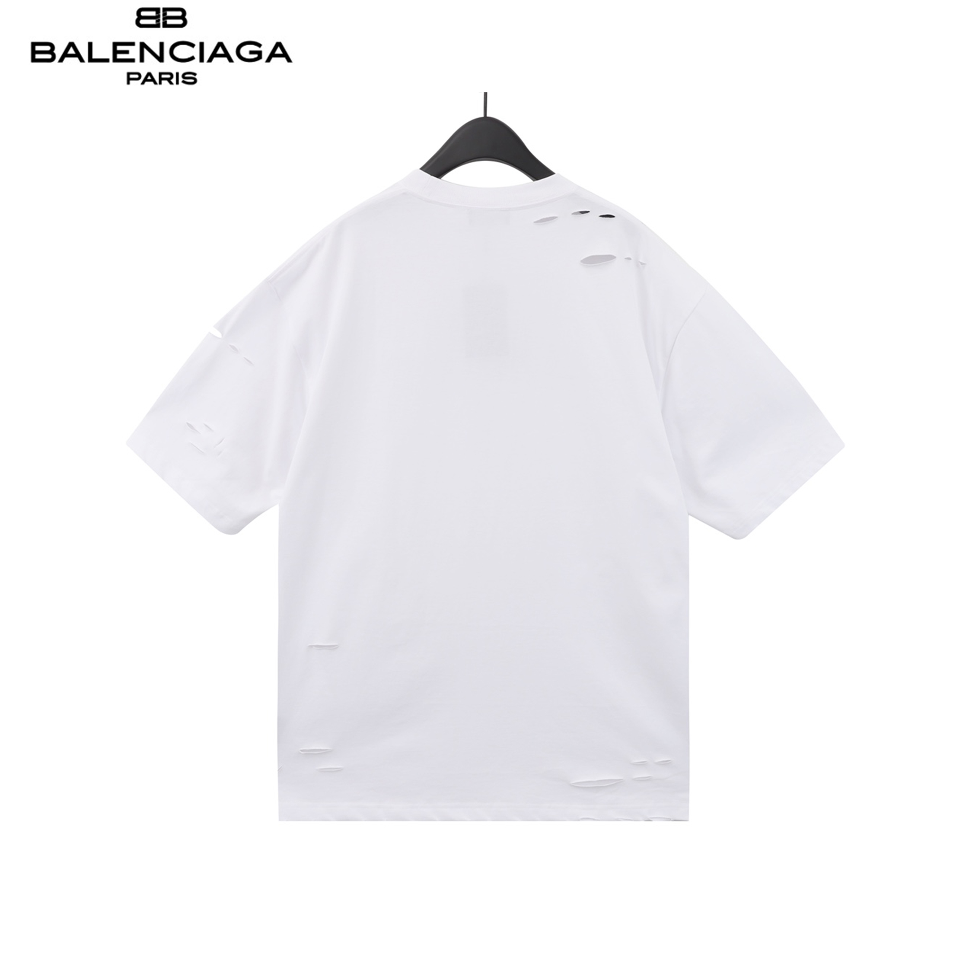 Balenciaga/巴黎世家 破洞龟裂短袖