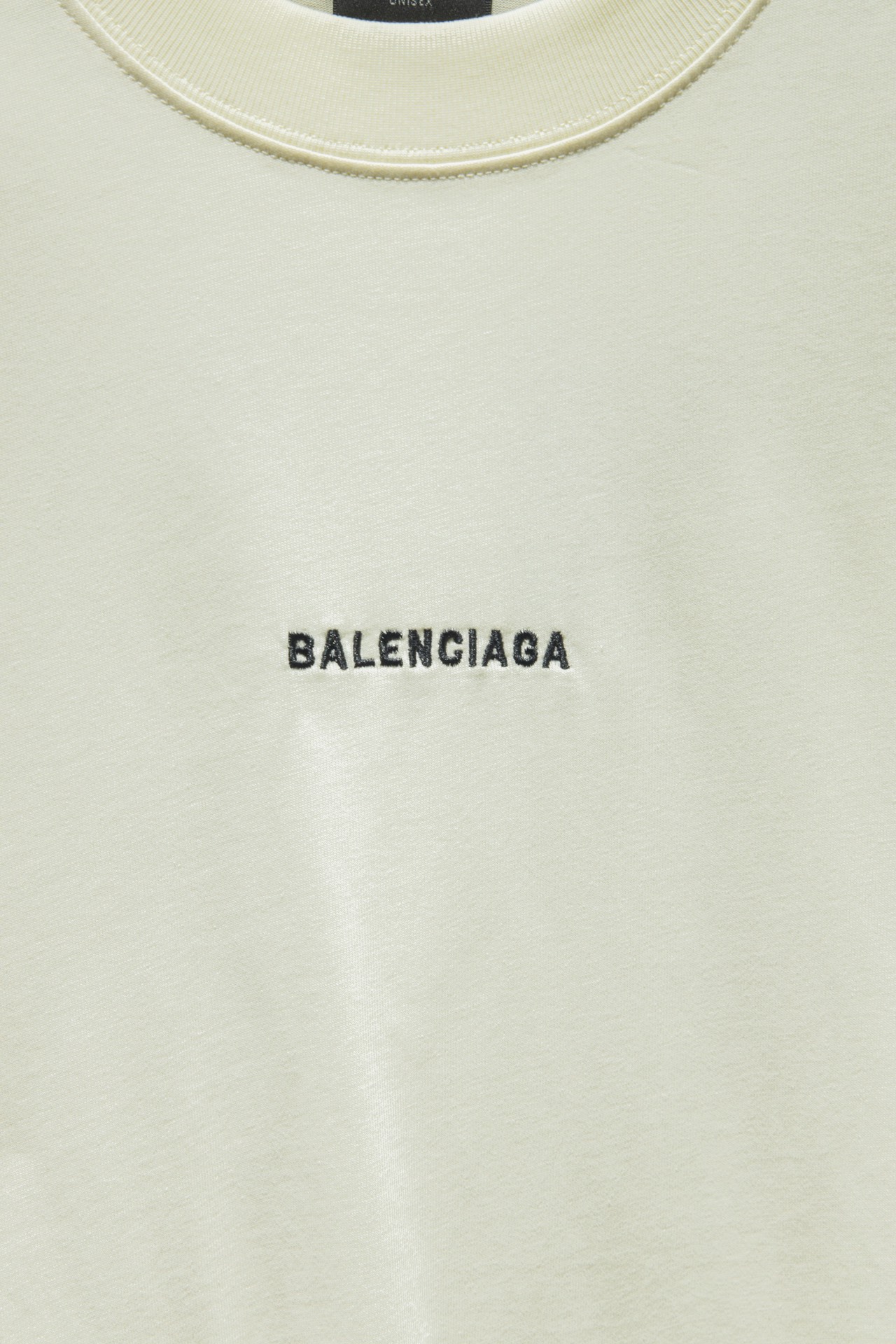 Balenciaga/巴黎世家 前后刺绣短袖-米白