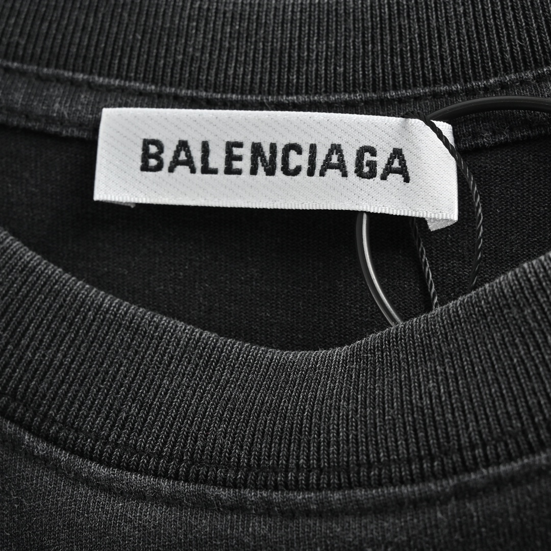 Balenciaga/巴黎世家 经典水洗做旧款短袖