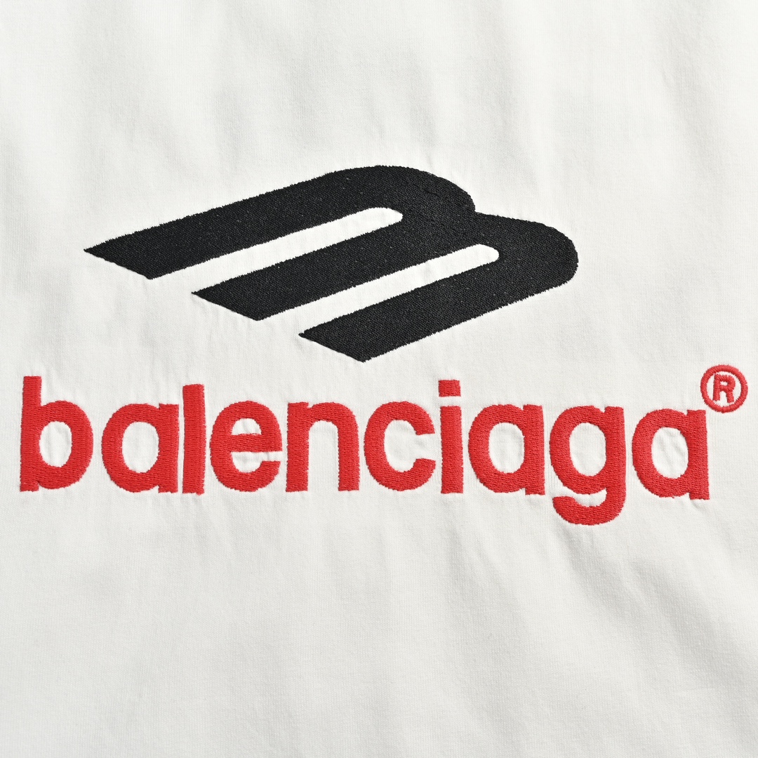 Balenciaga/巴黎世家 24SS前后绣花M短袖