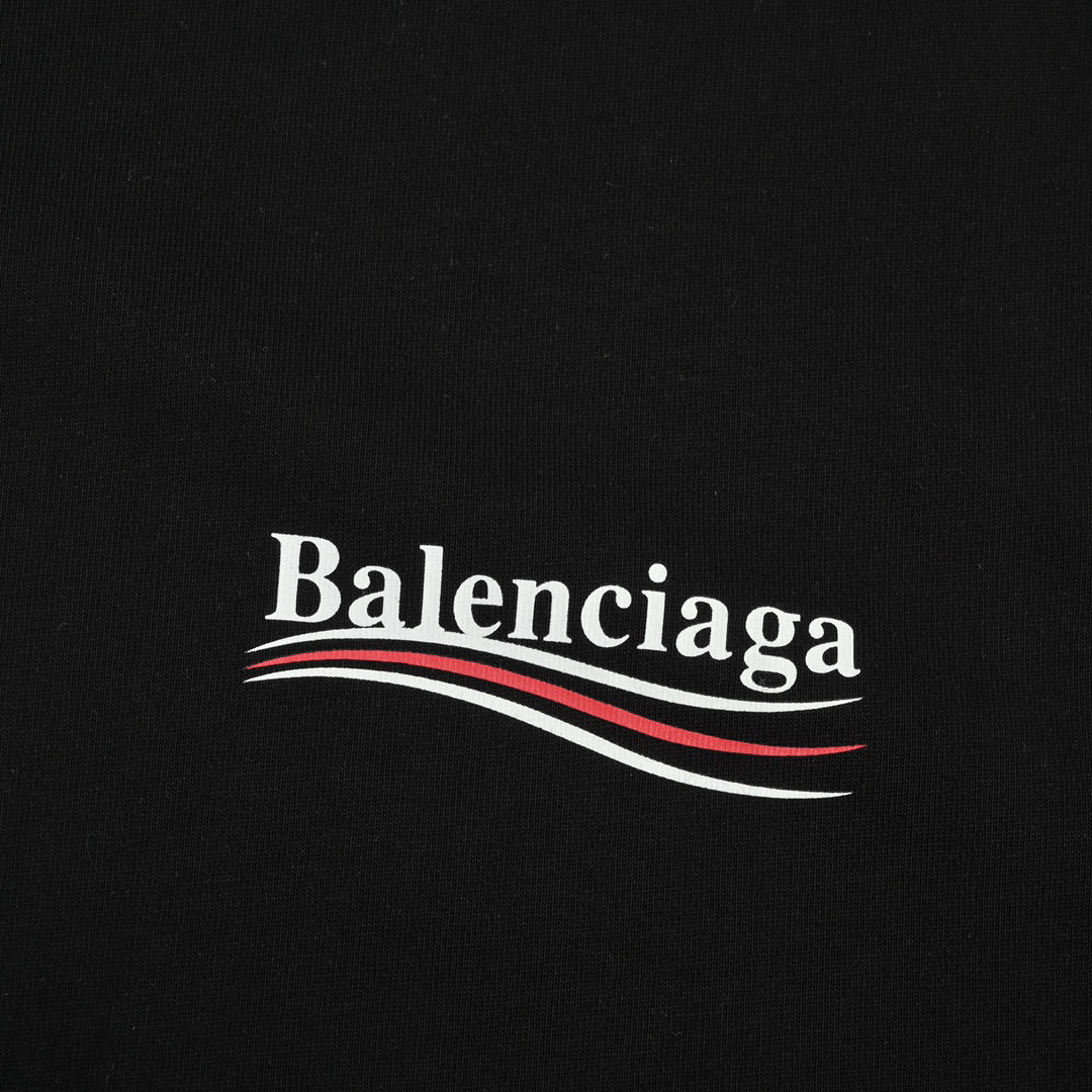 Balenciaga/巴黎世家 可乐印花logo短袖 定织定染18s220g精梳棉面料