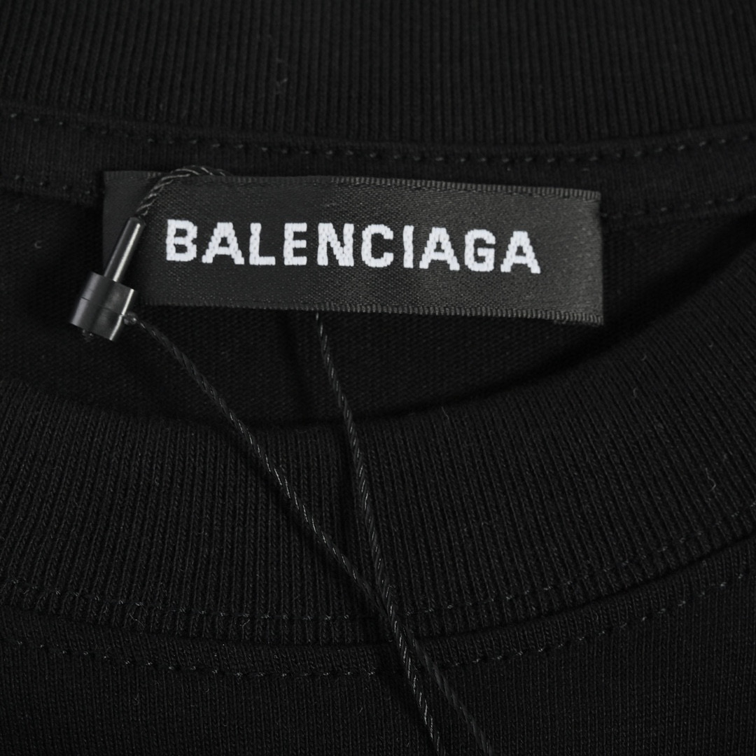 Balenciaga/巴黎世家 可乐印花logo短袖 定织定染18s220g精梳棉面料