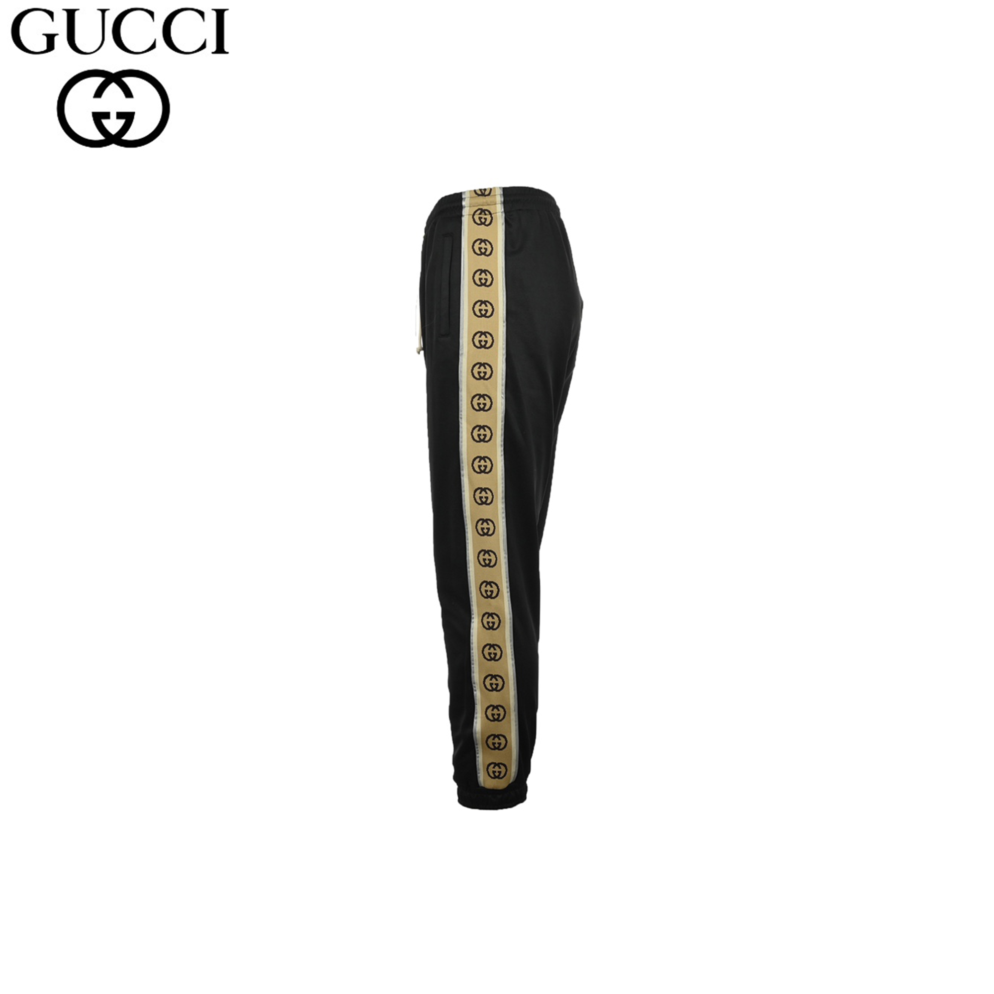 Gucci/古驰 24FW经典3M反光串标长裤 秋冬系列 男士休闲抽绳束脚裤 休闲卫裤