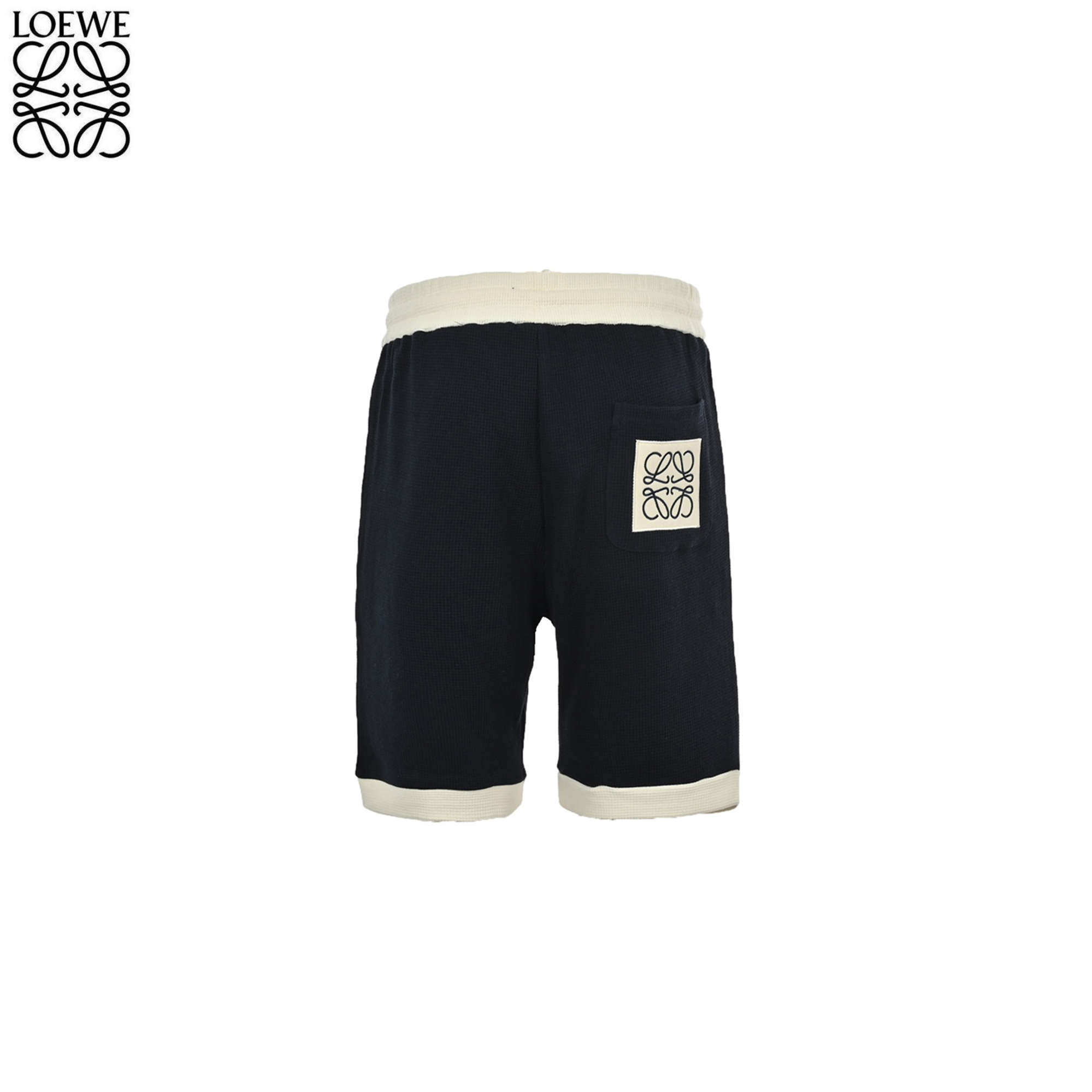 Loewe/罗意威24FW先后绣花LOGO短裤宝兰色 杏色-Chinese UA Cheap High Quatity Brand Clothes Bags handbags Sneakers wholesale wholesaler seller from China Factory suppliers Fashion Clothing Shoes best Quality Beautiful Price Loewe/罗意威24FW先后绣花LOGO短裤宝兰色 杏色