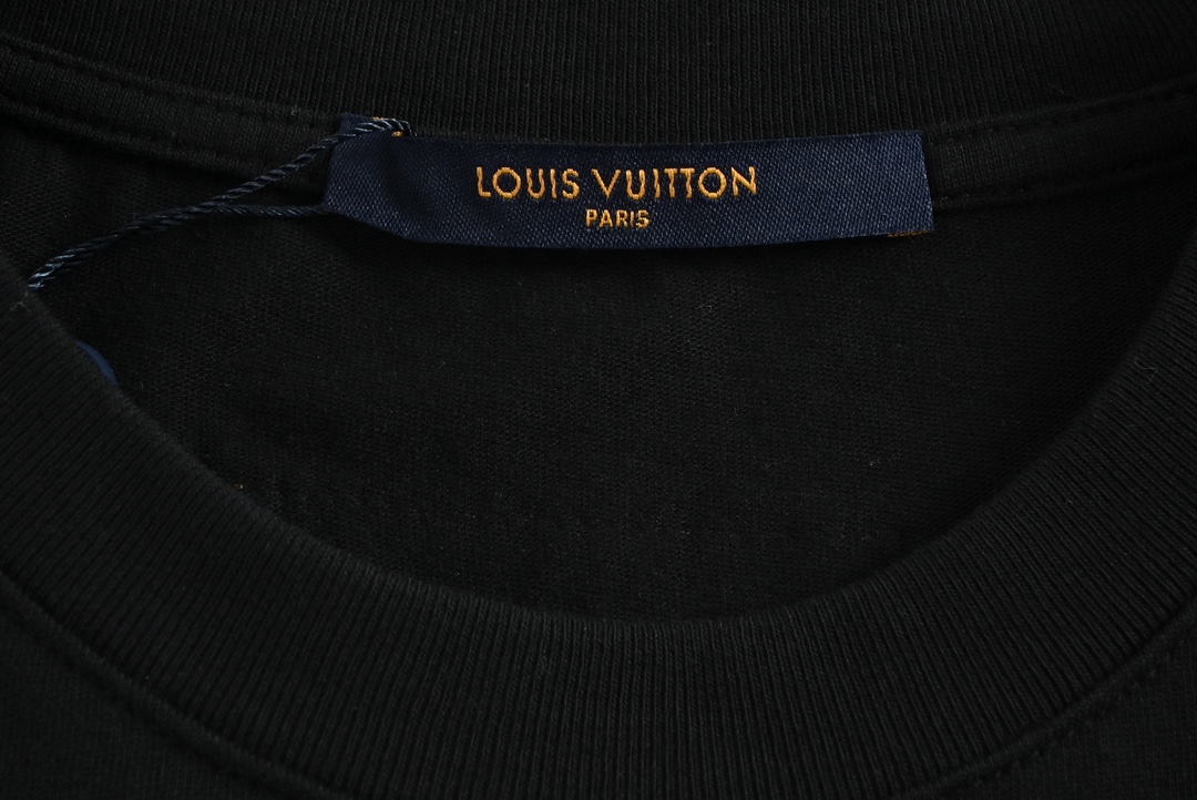 Louis Vuitton&克罗心联名款 前后绣花LOGO短袖