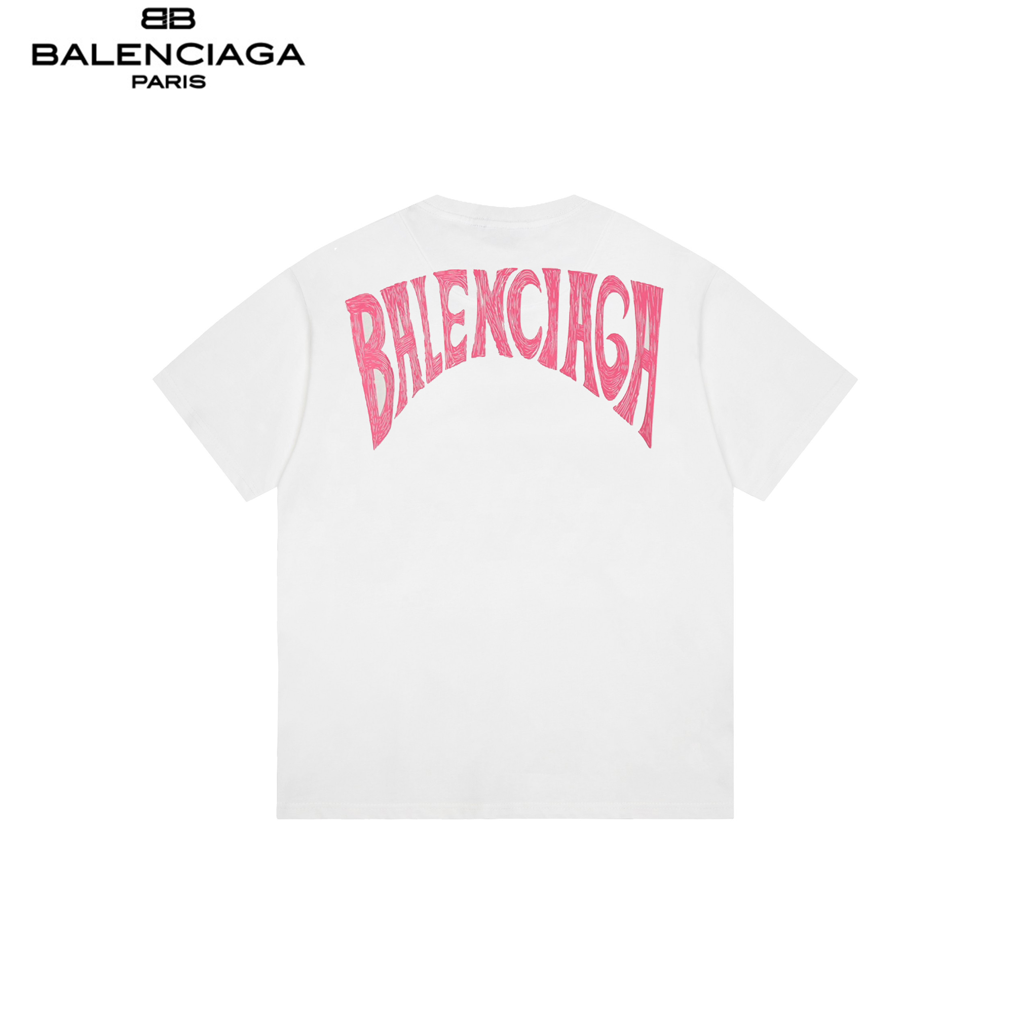 150 Balenciaga/巴黎世家 后背涂鸦短袖 面料采用进口机器织造而成