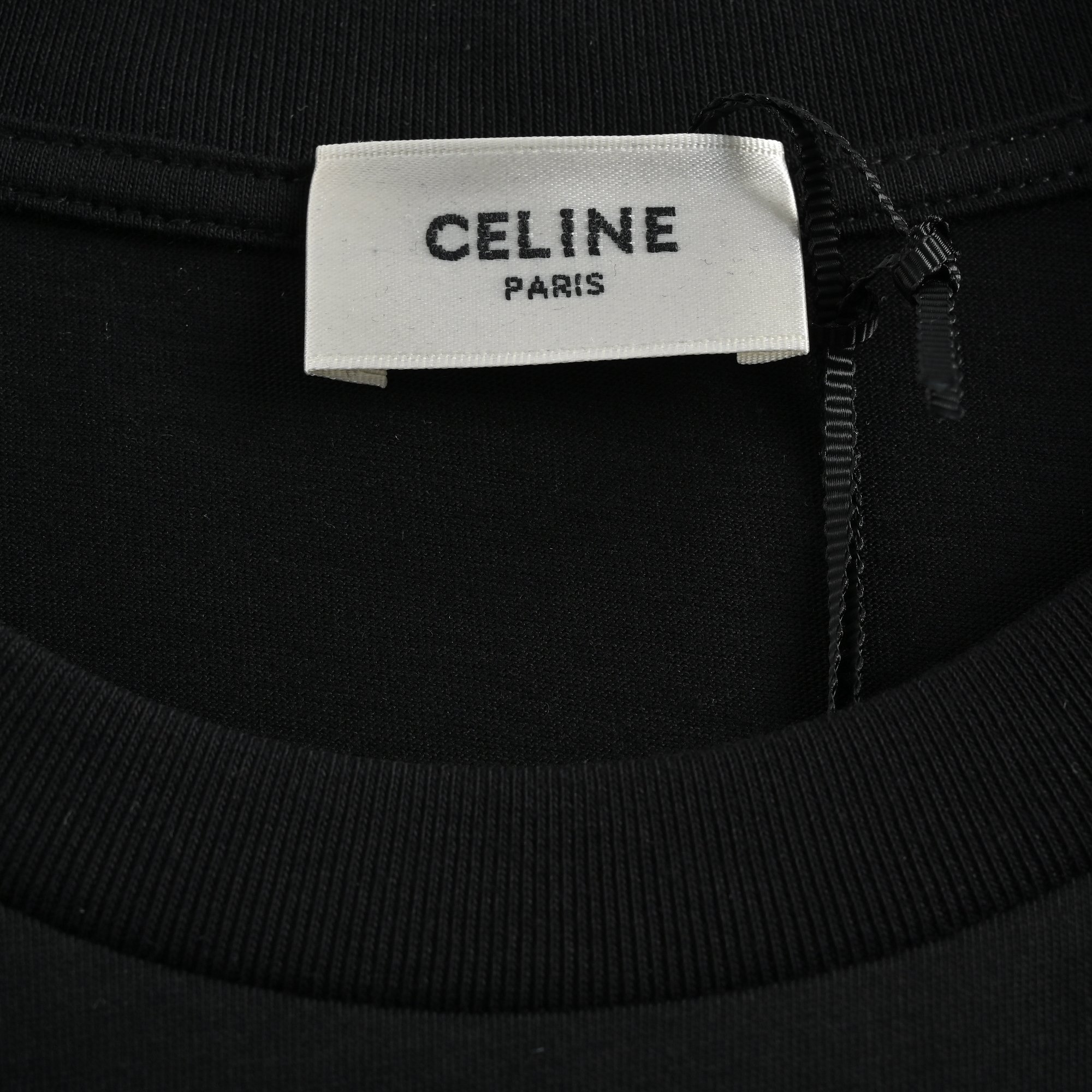 Celine/赛琳 火焰烫钻LOGO短袖 超高品质印花