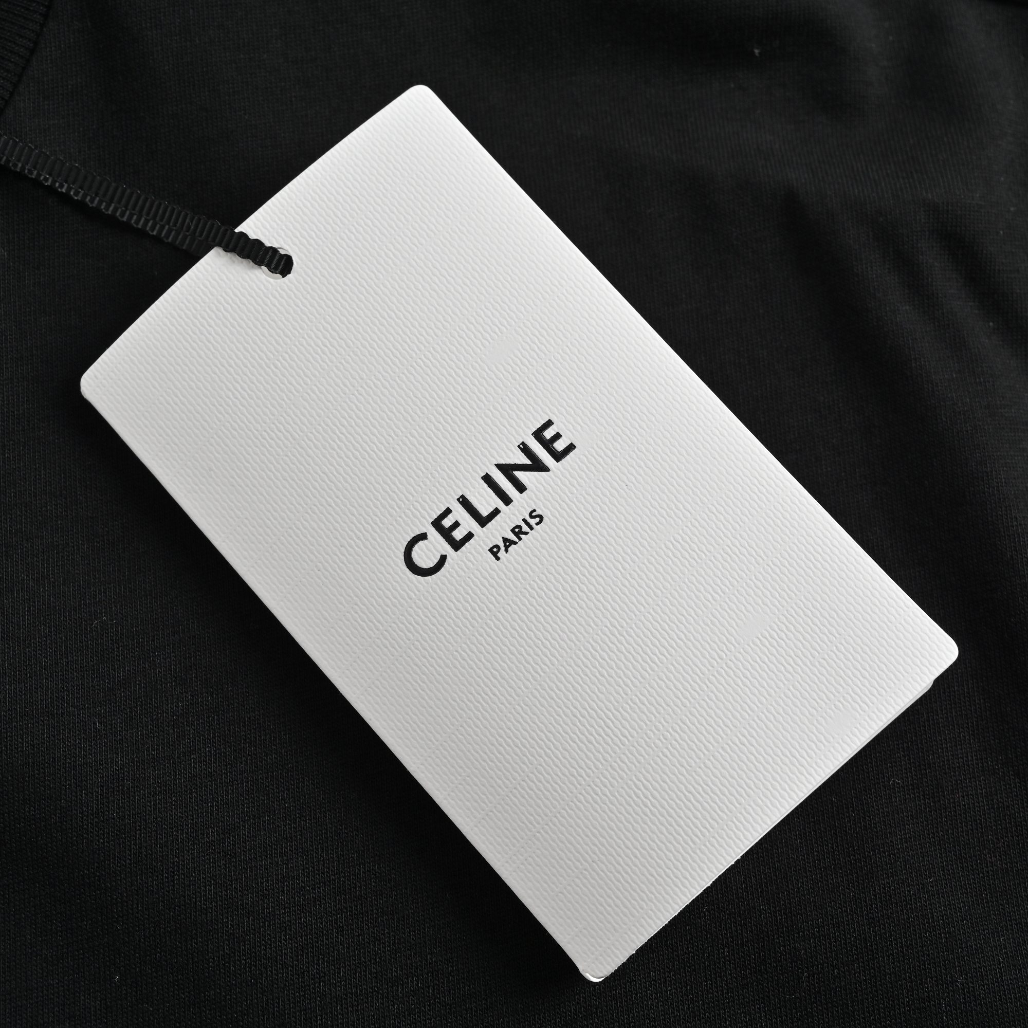 Celine/赛琳 火焰烫钻LOGO短袖 超高品质印花