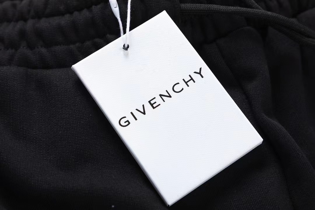 GIVENCHY/纪梵希绣花4GLOGO长裤 特订双面面料贴布绣花标识刺绣