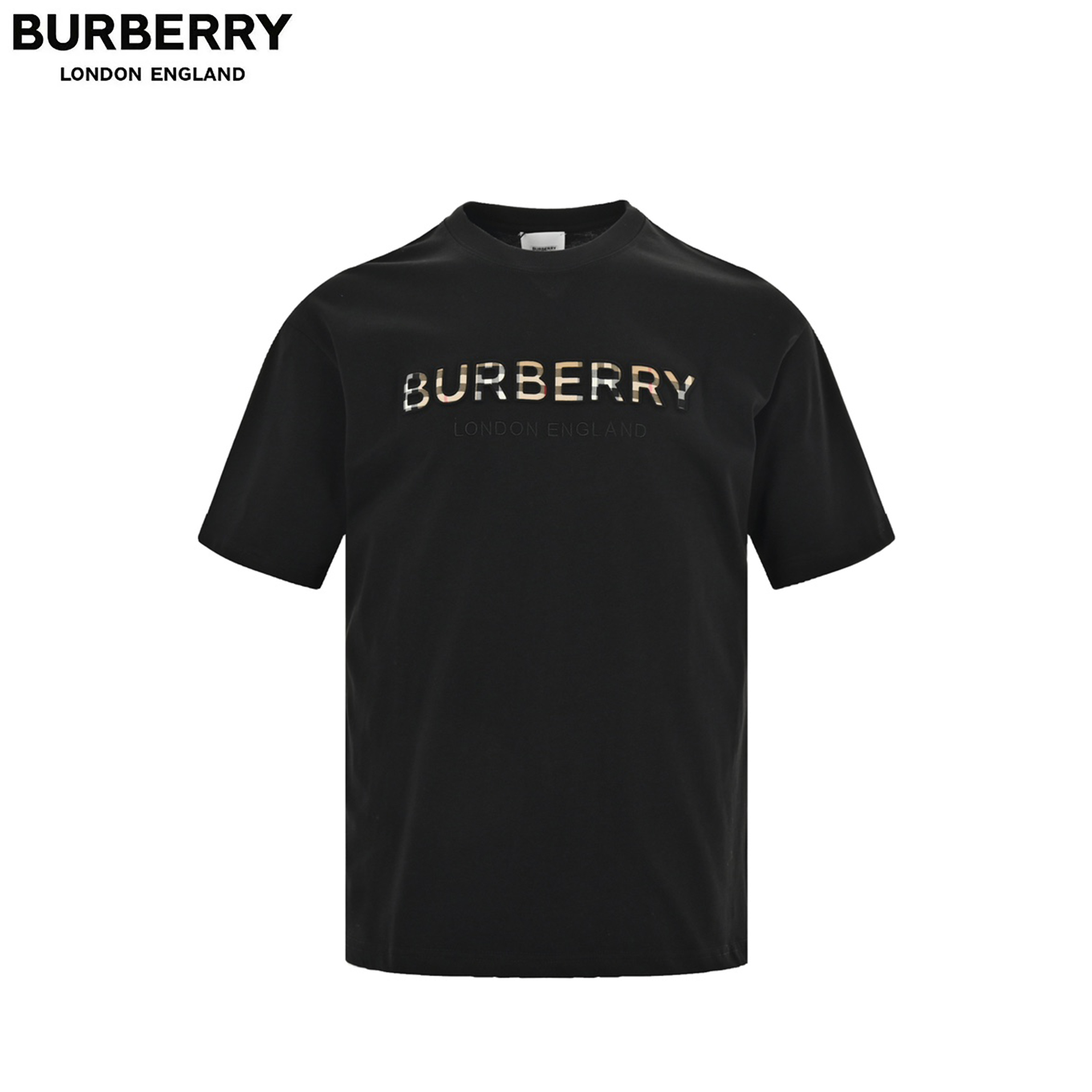 Burberry/巴宝莉 贴布浮雕刺绣字母短袖T恤