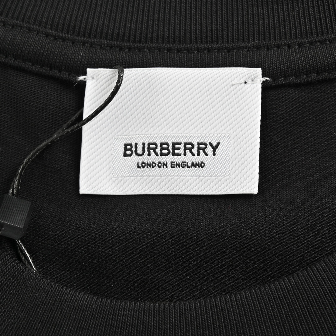 Burberry/巴宝莉 贴布浮雕刺绣字母短袖T恤