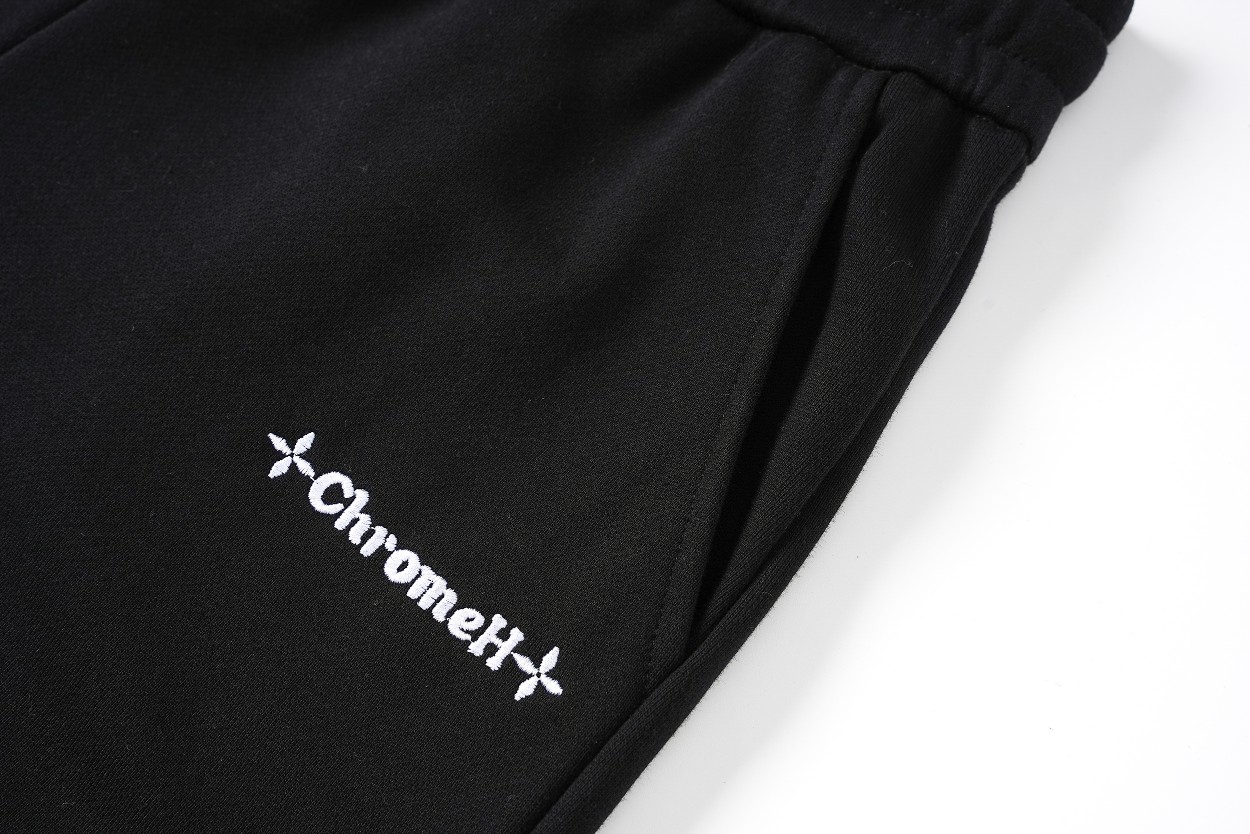 Chrome Hearts/克罗心 贴布绣花短裤 灰色 黑色