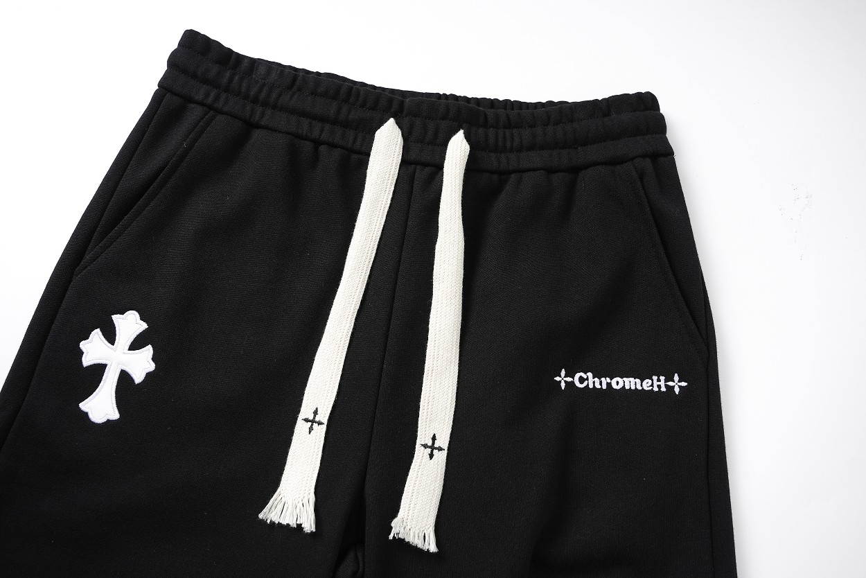 Chrome Hearts/克罗心 贴布绣花短裤 灰色 黑色