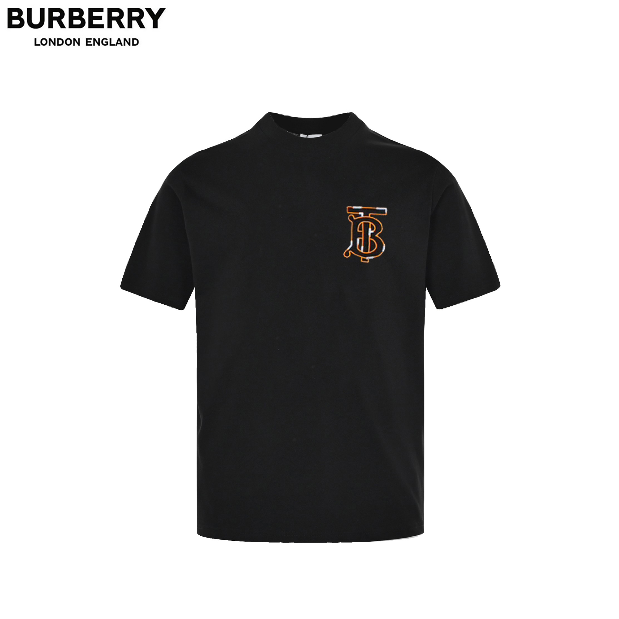 Burberry/巴宝莉 前后字母撞色绣花短袖T恤