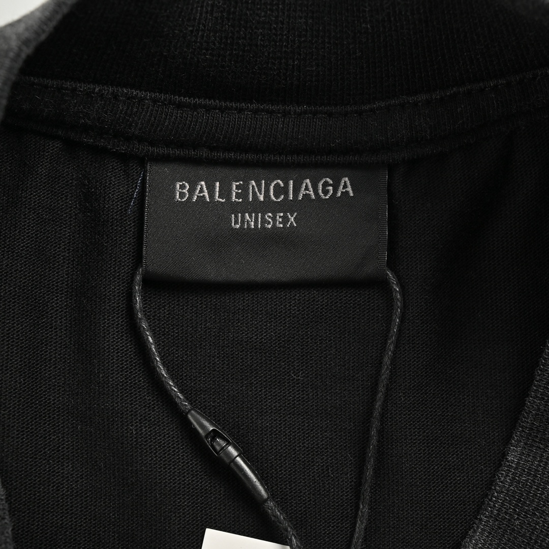 160 Balenciaga/巴黎世家 24FW 做旧自由女神短袖 面料采用进口机器织造而成