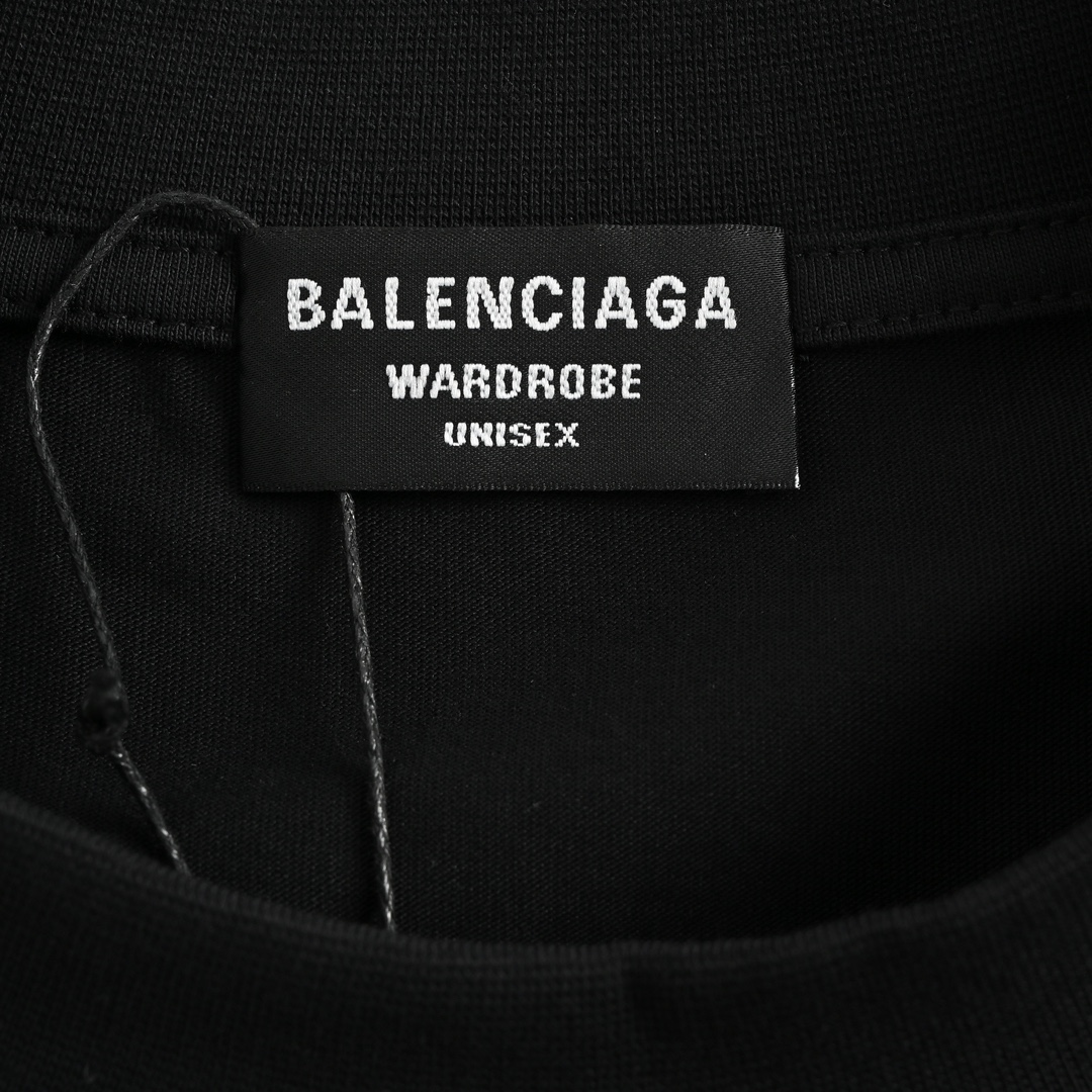 Balenciaga/巴黎世家 24FW信号爱心印花短袖