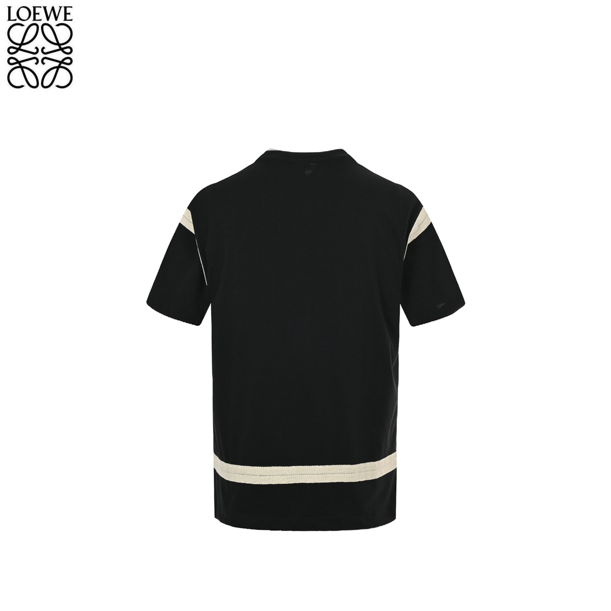 Loewe/罗意威 拼接织带绣花短袖