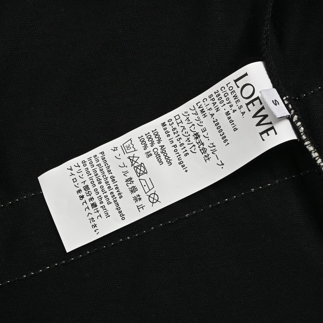 Loewe/罗意威 拼接织带绣花短袖