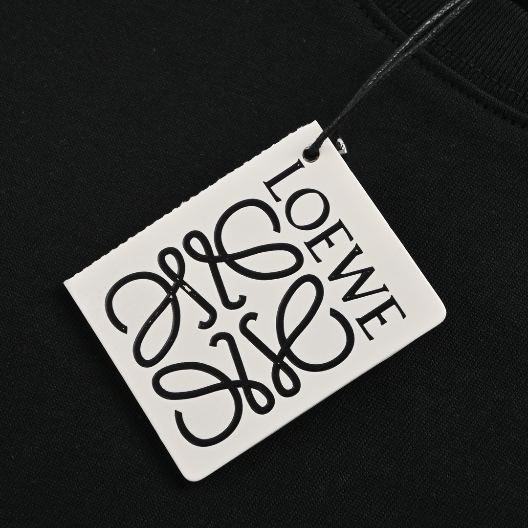 Loewe/罗意威 拼接织带绣花短袖