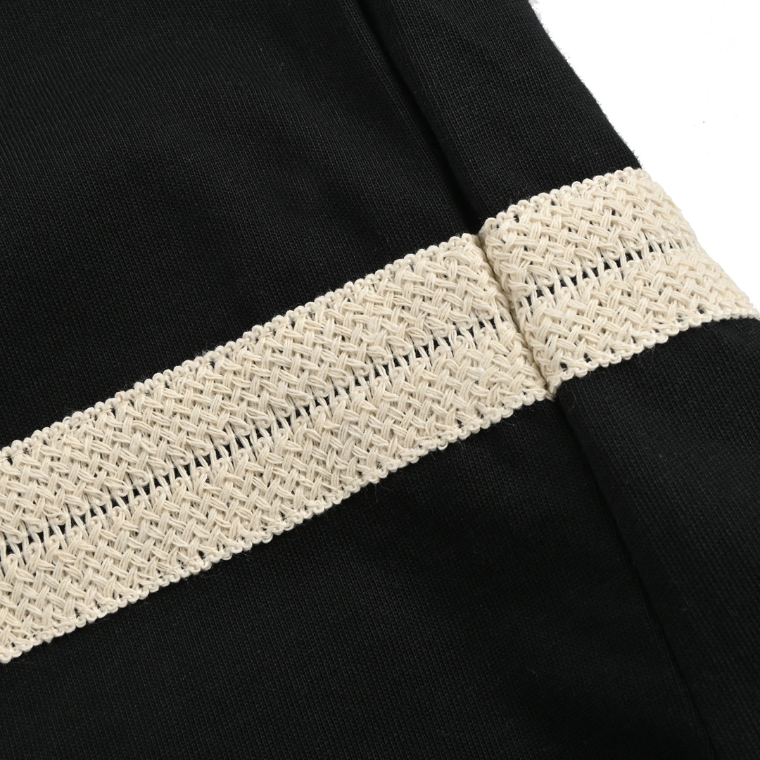 Loewe/罗意威 拼接织带绣花短袖