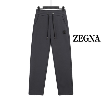 Sellers Online Zegna Clothing Pants & Trousers Black Grey Fall/Winter Collection Fashion Casual