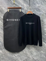 Givenchy Clothing Sweatshirts Black White Printing Unisex Women Wool Winter Collection