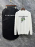 Givenchy Clothing Sweatshirts Black White Printing Unisex Women Wool Winter Collection