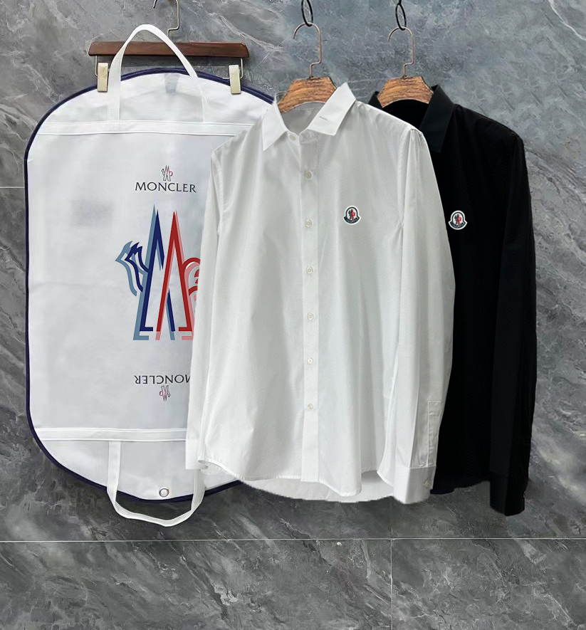 Moncler CJCR Shirt: High-Tech Cotton Bamboo Fibre Blend, Classic Comfort Style - 图片 9