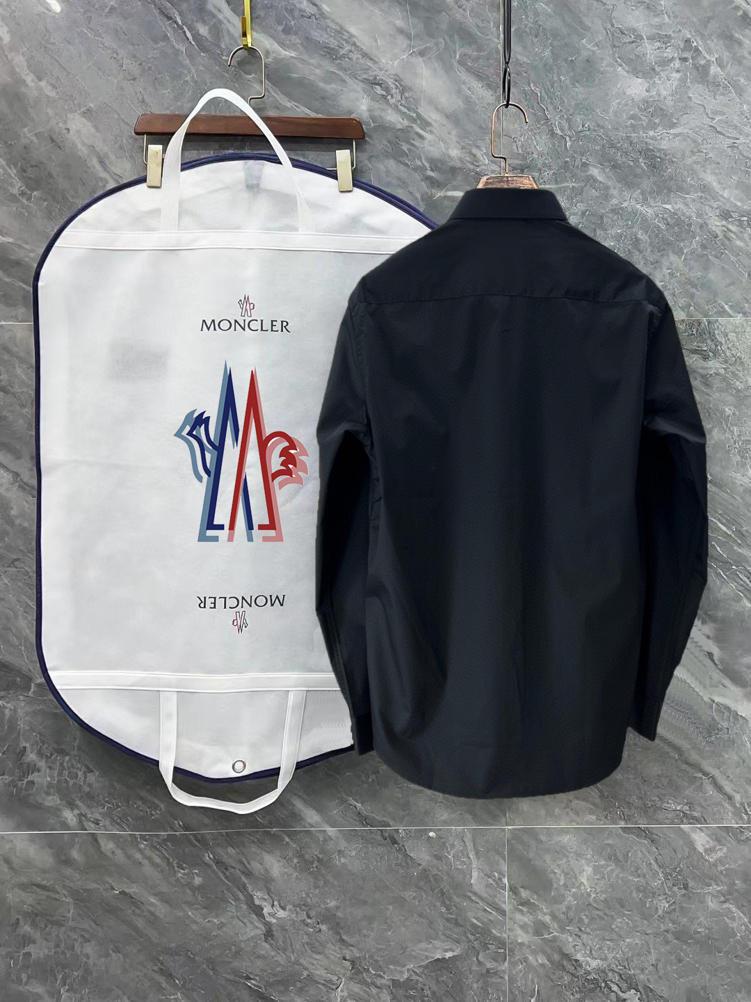 Moncler CJCR Shirt: High-Tech Cotton Bamboo Fibre Blend, Classic Comfort Style - 图片 2