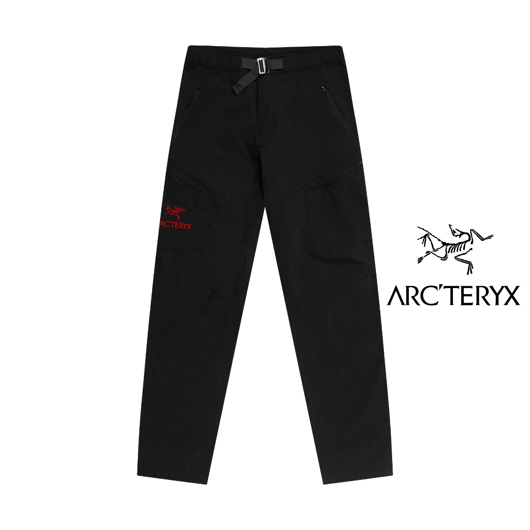 Arcteryx בגדים מכנסיים ומכנסיים טרוזר ביג' אפור שחור לבן אופנה רגיל