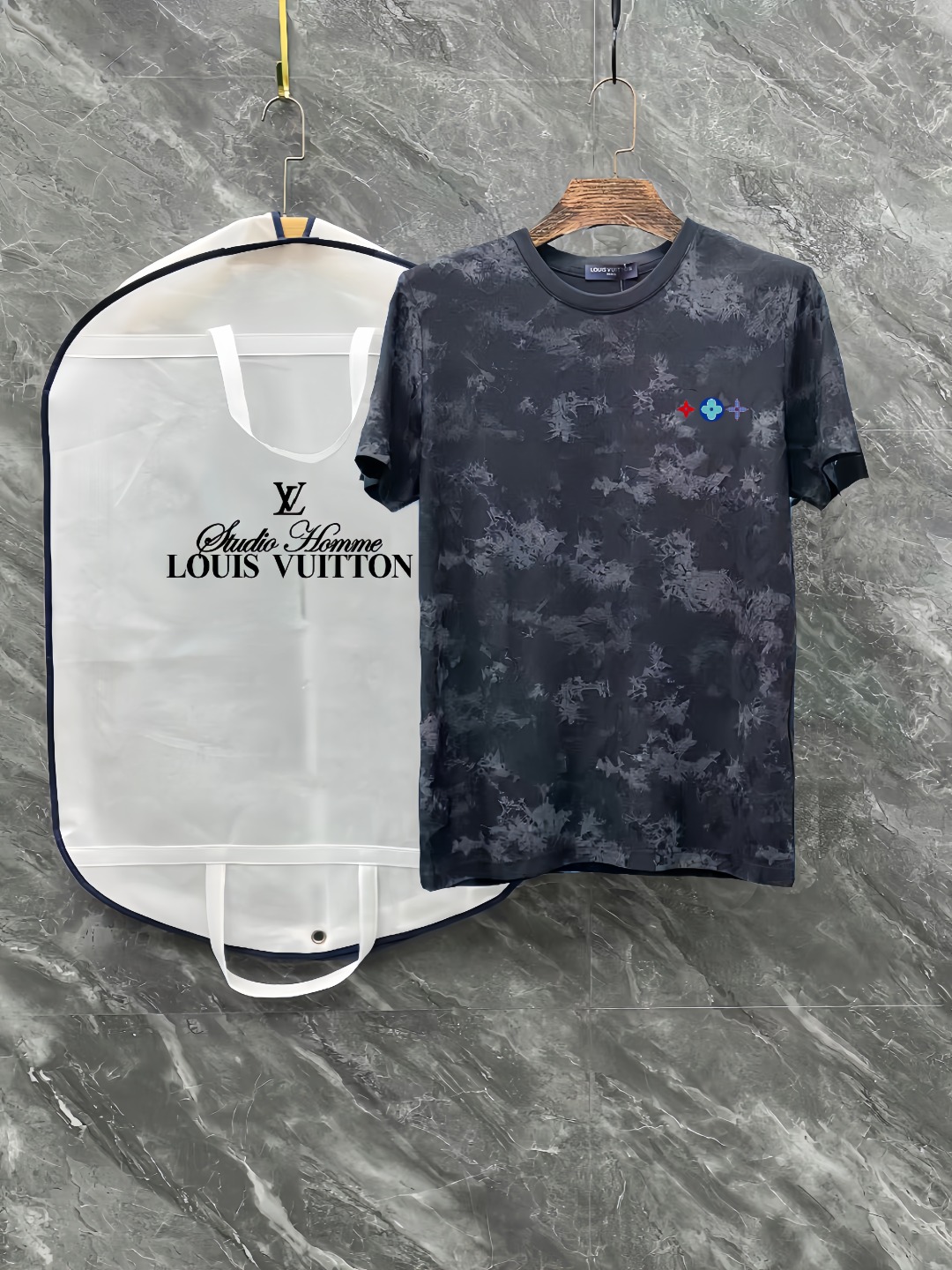 Louis Vuitton Clothing T-Shirt Black White Unisex Cotton Mercerized Spring/Summer Collection Fashion Short Sleeve