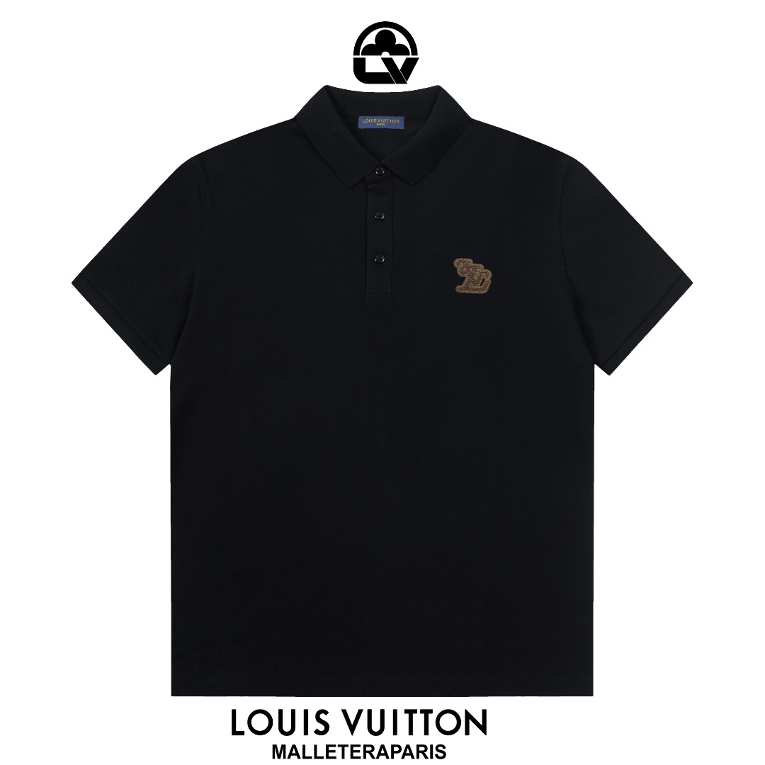 LV Louis Vuitton Embroidered Polo: 1980s-Inspired Upgrade for Stylish Comfort - 图片 2